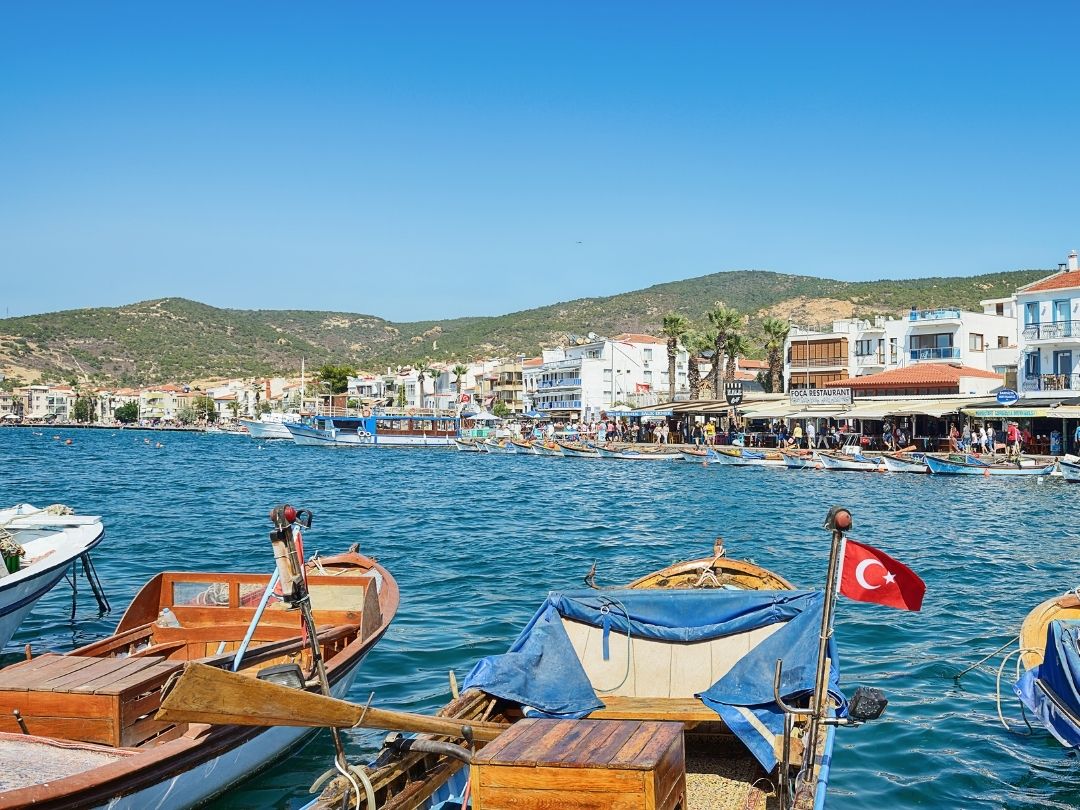 White washed Aegean village house