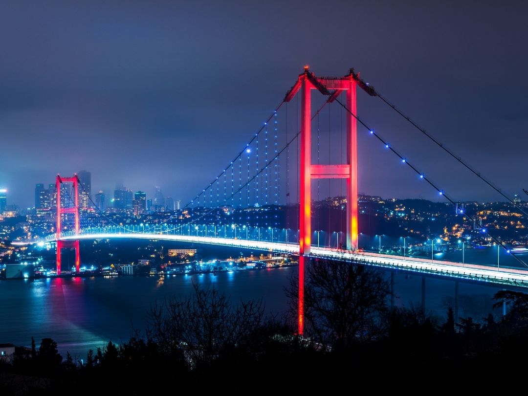 Modern residential buildings in Istanbul